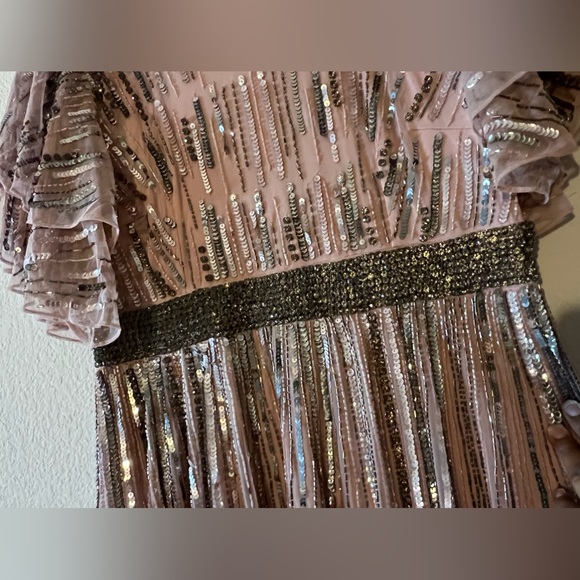 MAC DUGGAL EMBELLISHED FULL LENGTH LAYERED SLEEVE GOWN SZ 12 $698 #93582 NWOT - Picture 7 of 12